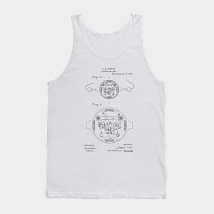 Electric Arc Lamp Vintage Patent Hand Drawing Tank Top